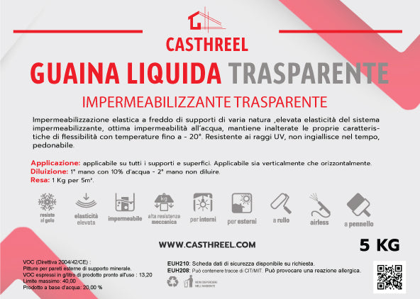 GUAINA LIQUIDA TRASPARENTE