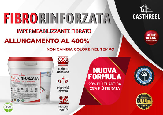 GUAINA LIQUIDA IMPERMEABILIZZANTE FIBRORINFORZATA