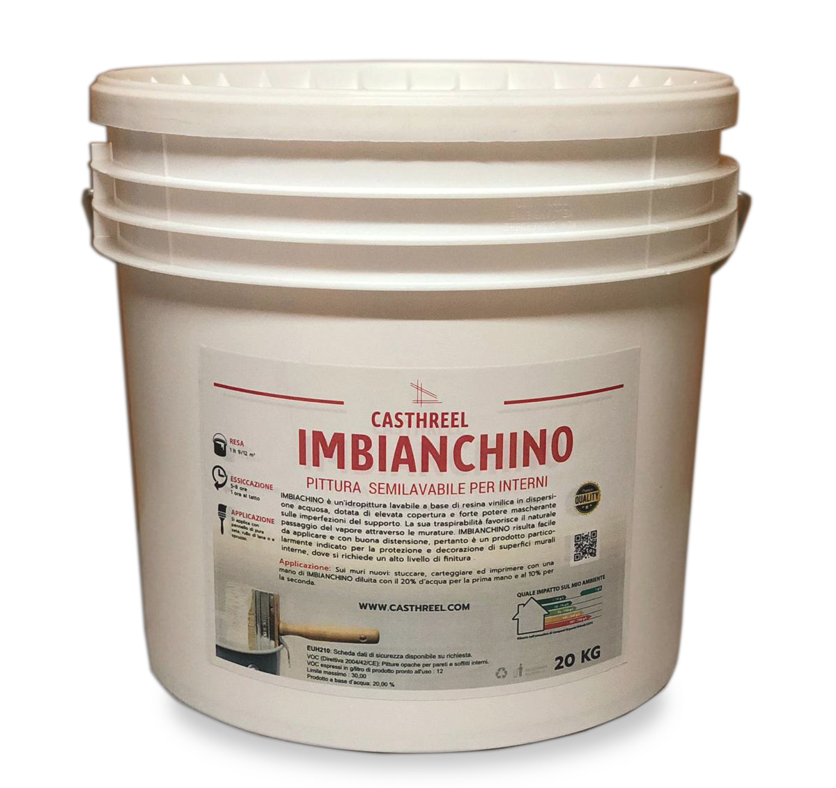 IMBIANCHINO-PITTURA SEMILAVABILE PER INTERNI